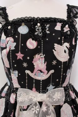 画像2: Angelic Pretty / Fancy Ornamentジャンパースカート  クロ O-25-03-24-013-AP-OP-OW-OS