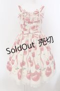 Angelic Pretty / Girly Applesジャンパースカート  アイボリー O-25-03-24-014-AP-OP-OW-OS