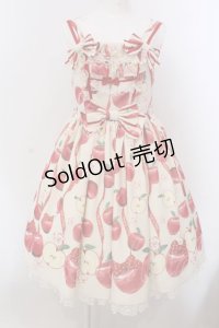 Angelic Pretty / Girly Applesジャンパースカート  アイボリー O-25-03-24-014-AP-OP-OW-OS