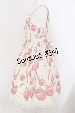 画像4: Angelic Pretty / Girly Applesジャンパースカート  アイボリー O-25-03-24-014-AP-OP-OW-OS