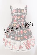 Angelic Pretty / French Cafe切替ジャンパースカート  クロ O-25-03-24-015-AP-OP-OW-OS