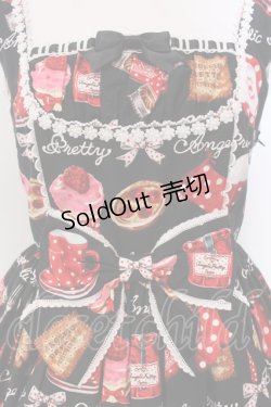 画像2: Angelic Pretty / French Cafe切替ジャンパースカート  クロ O-25-03-24-015-AP-OP-OW-OS