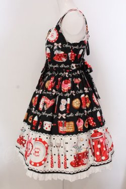 画像4: Angelic Pretty / French Cafe切替ジャンパースカート  クロ O-25-03-24-015-AP-OP-OW-OS