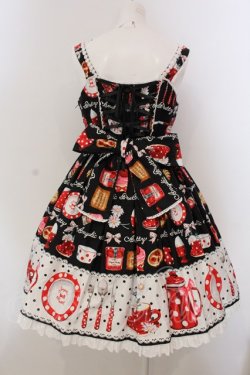 画像5: Angelic Pretty / French Cafe切替ジャンパースカート  クロ O-25-03-24-015-AP-OP-OW-OS
