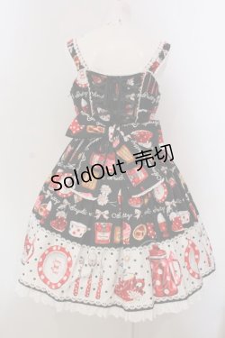 画像5: Angelic Pretty / French Cafe切替ジャンパースカート  クロ O-25-03-24-015-AP-OP-OW-OS