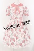 Angelic Pretty / Fresh Strawberry Dinerワンピース  シロ O-25-03-24-017-AP-OP-OW-OS