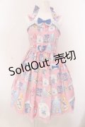 Angelic Pretty / Sunny Smile Laundryジャンパースカート  ピンク O-25-03-24-018-AP-OP-OW-OS