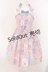 Angelic Pretty / Sunny Smile Laundryジャンパースカート  ピンク O-25-03-24-018-AP-OP-OW-OS