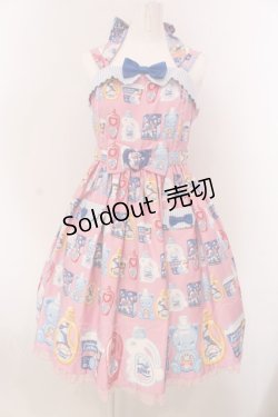 画像1: Angelic Pretty / Sunny Smile Laundryジャンパースカート  ピンク O-25-03-24-018-AP-OP-OW-OS