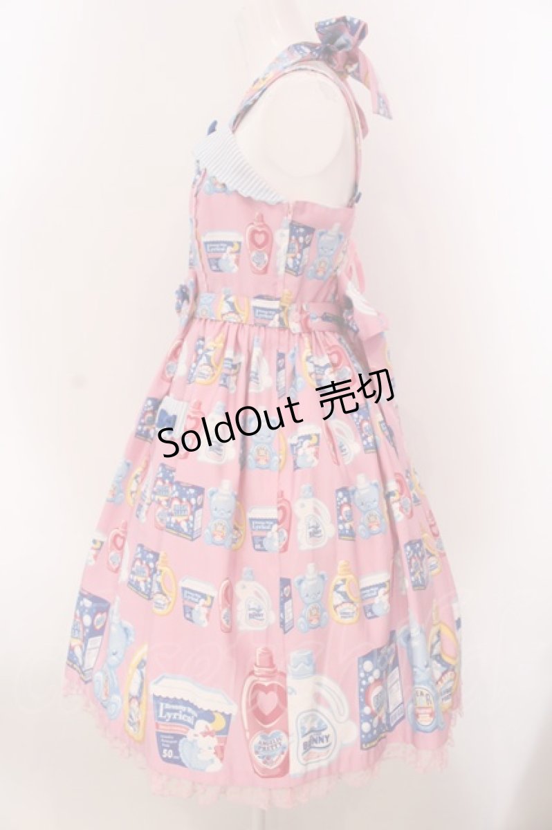 画像5: Angelic Pretty / Sunny Smile Laundryジャンパースカート  ピンク O-25-03-24-018-AP-OP-OW-OS (5)