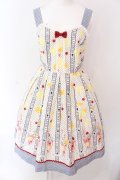 Shirley Temple / シトラスソーダptジャンパースカート M アイボリー×クロ O-25-03-25-003-ET-OP-IG-OS