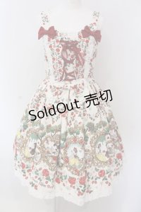 BABY,THE STARS SHINE BRIGHT / 白雪姫〜りんごの森の物語〜柄ジャンパースカートI  アイボリー O-25-03-25-022-BA-OP-IG-OS