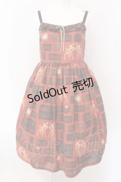 画像1: Leur Getter / Bambi Chocolate　キャミソールワンピース  アカ O-25-03-25-027-LU-OP-IG-OS