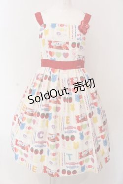 画像1: Emily Temple cute / pop'n CANDYノースリーブワンピース  オフシロ O-25-03-25-031-ET-OP-IG-OS