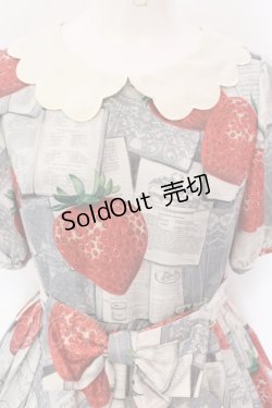 画像2: Leur Getter / Strawberry Book袖付ワンピース  グレー O-25-03-25-033-LU-OP-IG-OS