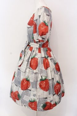 画像3: Leur Getter / Strawberry Book袖付ワンピース  グレー O-25-03-25-033-LU-OP-IG-OS