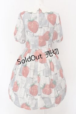 画像4: Leur Getter / Strawberry Book袖付ワンピース  グレー O-25-03-25-033-LU-OP-IG-OS