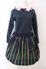 Shirley Temple / レジメンタルストライプワンピース 160cm グリーン O-25-03-25-034-ET-OP-IG-OS