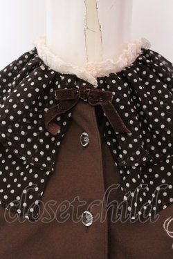 画像2: Shirley Temple / フリルカラーブラウス M ブラウン O-25-03-25-036-ET-BL-IG-OS