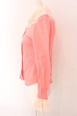 画像4: 【SALE】Shirley Temple / フリルカラーブラウス M ピンク O-25-03-25-037-ET-BL-IG-ZT210 (4)