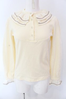 画像1: Shirley Temple / シフォンカラーカットソー 160cm アイボリー O-25-03-25-038-ET-TO-IG-OS