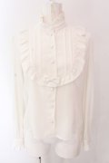 Innocent World White / スタンドカラーリボンブラウス M シロ O-25-03-25-041-IW-BL-IG-OS