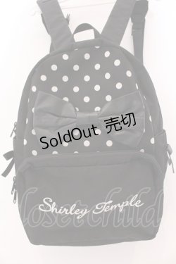 画像2: Shirley Temple / ドットリボンリュック Mサイズ クロ O-25-03-25-049-ET-BG-IG-OS