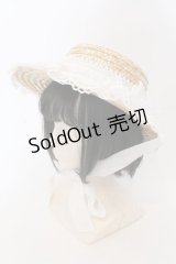 BABY,THE STARS SHINE BRIGHT / Sweet Dollボンネットハット  ナチュラル×シロ O-25-03-25-054-BA-AC-IG-OS