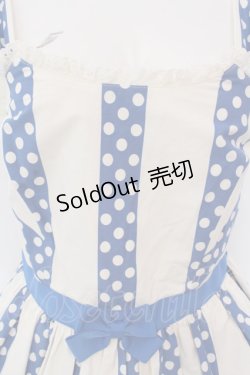 画像2: Shirley Temple / いちごptジャンパースカート M ブルー×オフシロ O-25-03-25-006-ET-OP-IG-OS