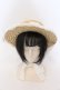 画像2: BABY,THE STARS SHINE BRIGHT / Sweet Dollボンネットハット  ナチュラル×シロ O-25-03-25-054-BA-AC-IG-OS (2)