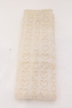 画像1: Angelic Pretty / ぷくぷくハートオーバーニー  アイボリー O-25-03-25-055-AP-ZA-IG-OS