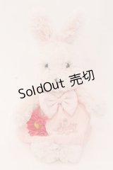 Shirley Temple / うさちゃんぬいぐるみ  ピンク×ロゴお洋服 O-25-05-30-1044-ET-ZA-IG-OS