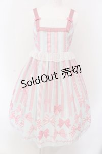 Shirley Temple / シフォンリボンptジャンパースカート 160cm サックス O-25-03-25-008-ET-OP-IG-OS