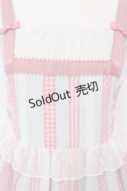 画像2: Shirley Temple / シフォンリボンptジャンパースカート 160cm サックス O-25-03-25-008-ET-OP-IG-OS