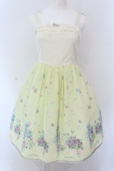 Shirley Temple / ブーケptジャンパースカート 160cm イエロー O-25-03-25-010-ET-OP-IG-OS