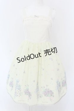 画像1: 【SALE】Shirley Temple / ブーケptジャンパースカート 160cm イエロー O-25-03-25-010-ET-OP-IG-ZT466