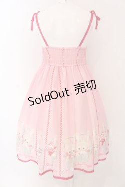 画像5: Shirley Temple / Sweet Basket Bunnyジャンパースカート 160cm ピンク O-25-03-25-011-ET-OP-IG-OS