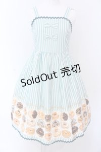 Shirley Temple / ドーナツptジャンパースカート 160cm ミント O-25-03-25-012-ET-OP-IG-OS