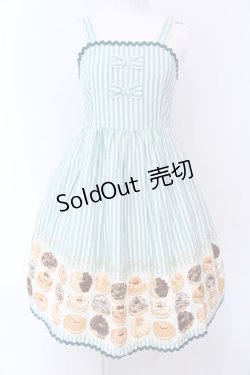 画像1: Shirley Temple / ドーナツptジャンパースカート 160cm ミント O-25-03-25-012-ET-OP-IG-OS