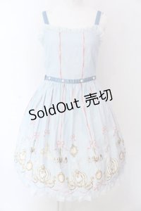 Shirley Temple / プリンセスptジャンパースカート 160cm サックス O-25-03-25-013-ET-OP-IG-OS