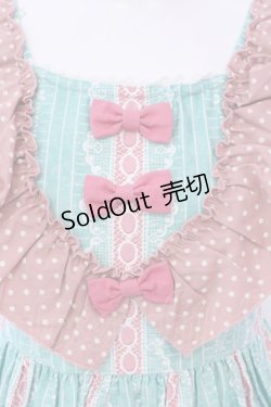 画像2: Shirley Temple / シャーリーベアプリントジャンパースカート 160cm ミント O-25-03-25-015-ET-OP-IG-ZT466