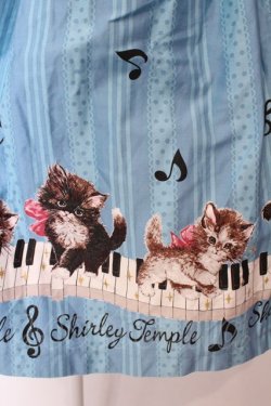 画像2: Shirley Temple / 子猫の音楽会tジャンパースカート 160cm ブルー O-25-03-25-016-ET-OP-IG-OS