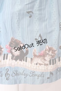 画像2: Shirley Temple / 子猫の音楽会tジャンパースカート 160cm ブルー O-25-03-25-016-ET-OP-IG-OS