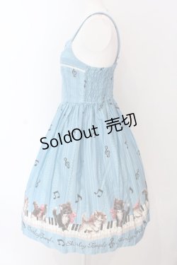 画像3: Shirley Temple / 子猫の音楽会tジャンパースカート 160cm ブルー O-25-03-25-016-ET-OP-IG-OS