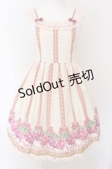 Shirley Temple / ぶどうバスケットプリントジャンパースカート 160cm アイボリー O-25-03-25-017-ET-OP-IG-OS