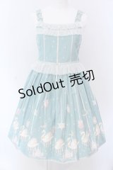 Shirley Temple / オーナメントプリントジャンパースカート 160cm ミント O-25-03-25-018-ET-OP-IG-OS