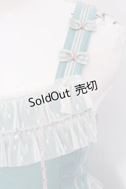 画像2: Shirley Temple / オーナメントプリントジャンパースカート 160cm ミント O-25-03-25-018-ET-OP-IG-OS