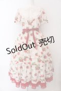 Emily Temple cute / Dear Strawberry Anniversaryドレス  アイボリー×アカ O-25-03-25-019-ET-OP-IG-OS