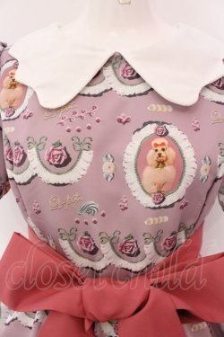 画像2: Q-pot. / プードルケーキパフスリーブドレス  ピンク×シロ O-25-03-25-021-QP-OP-IG-OS