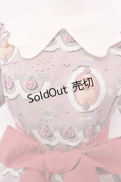 画像2: Q-pot. / プードルケーキパフスリーブドレス  ピンク×シロ O-25-03-25-021-QP-OP-IG-OS